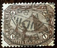 [Sphinx and Pyramid - Inscription "POSTES EGYPTIENNES" - Regular Paper, tyyppi T1]