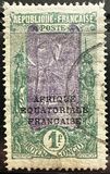 [Issues of 1907-1922 Overprinted "AFRIQUE EQUATORIALE FRANCAISE", tegund F14]