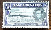 [King George VI and Views of Ascension, type O]