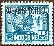 [Indochinese Postage Stamps Overprinted "KOUANG-TCHÈOU", type J]