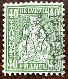 [Helvetia - New Design - Value in Corners - White Paper, प्रकार K6]