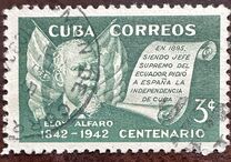 [The 100th anniversary of the Birth of E. Alfaro - Former President of Ecuador, type FI]