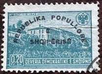 [Declaration of the People's Republic - Postage Stamps of 1945 Overprinted "REPUBLIKA POPULLORE - E - SHQIPËRISË", type DU]