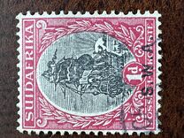 [South Africa Postage Stamps Overprinted "S.W.A." in Small, type M2]