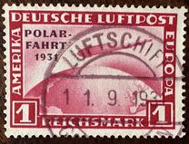 [Graf Zeppelin's North Pole Flying - Overprinted "POLAR - FAHRT - 1931", tegund DN]