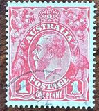 [King George V - Different Watermark, type B18]