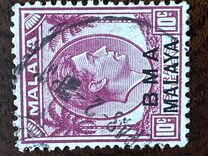 [Straits Settlements Postage Stamps Overprinted "B M A MALAYA" in Black or Red Colour, type A6]
