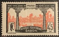 [Libreville - Inscription "AFRIQUE EQUATORIALE GABON", type J7]