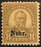 [Overprinted "Nebr." - Rotary Press Printing, type HI]