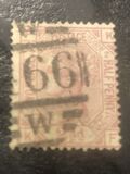 [Queen Victoria - Colored Control Numbers in Corners, प्रकार V]