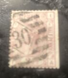 [Queen Victoria - Colored Control Numbers in Corners, प्रकार V]