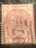 [Queen Victoria - Colored Control Numbers in Corners, प्रकार W]