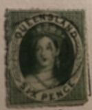[Queen Victoria - As Previous, Rough Perforation, type A15]