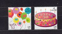 [The 50th Anniversary of the United Nations Postal Administration UNPA, type MA]