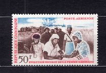 [Airmail - Social Evolution of Gabonese Women, type CH]