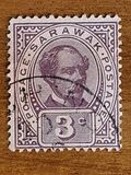 [Sir Charles J. Brooke - Inscription "POSTAGE", type N2]