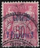 [French Postage Stamps Overprinted "Cavalle", type B1]