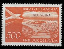 [Airmail - Jugoslav Stamp of 1952 in Changed Color and Overprinted "STT VUJNA", tip DD]