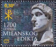 [The 1700th Anniversary of the Edict of Milan, Tip JE]