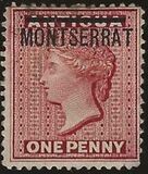 [Antigua Postage Stamps Overprinted "MONTSERRAT", type A]