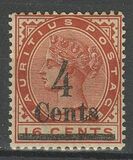 [No. 83 Surcharged, type AL]