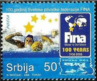 [Centenario de la federación internacional de natación. FINA., tipo DF]