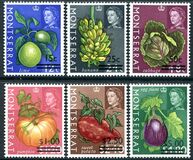 [Fruit & Vegetables with Portrait of Queen Elizabeth II - Stamps  of 1965 Surcharged, Tipi CH]