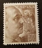 [General Franco - Without Imprint below Value, тип LI28]