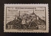 [Sabha Fort - Inscription "FEZZAN - GHADAMES - Territoire Militaire", type G]