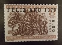[Airmail - New Year - Issue of 1967 Overprinted "FELIZANO" and Surcharged, Scrivi VT]