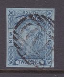 [Queen Victoria - Colored Paper. 4 Winged "Stars" in Corners, type B3]