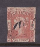 [Queen Victoria - 4 Winged "Stars" in Corners. Yellowish Paper,  Watermarked, type B10]
