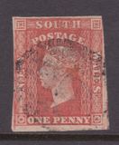 [Queen Victoria - 4 Winged "Stars" in Corners. Yellowish Paper,  Watermarked, type B10]