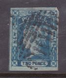 [Queen Victoria - 4 Winged "Stars" in Corners. Yellowish Paper,  Watermarked, veids B11]