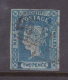 [Queen Victoria - 4 Winged "Stars" in Corners. Yellowish Paper,  Watermarked, veids B11]