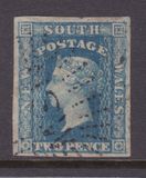 [Queen Victoria - 4 Winged "Stars" in Corners. Yellowish Paper,  Watermarked, veids B11]