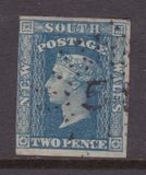 [Queen Victoria - 4 Winged "Stars" in Corners. Yellowish Paper,  Watermarked, veids B11]