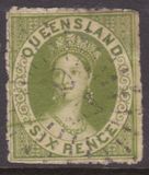 [Queen Victoria - Thick Yellowish Paper, Different Perforation, type A26]