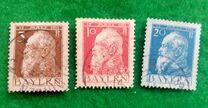 [The 90th Anniversary of the Birth of Prince Luitpold - Type I: Small 9 and no Foot on 1 in "1911". Type II: Large 9 and Foot on 1 in "1911", 类型 F]