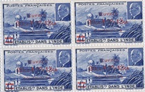 [Marshall Petain Stamps of 1941 Overprinted "OEVRES COLONIALES" and Surtaxed, Scrivi BI]