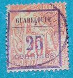 [French Colonies - General Issues No.51 Surcharged, type B2]