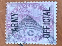 [Reina Victoria. Inscripción "POSTAGE AND INLAND REVENUE", tipo AI]