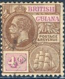 [King George V and "Sandbach" Warship - Different Watermark, प्रकार AA17]