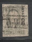 [Black Print on Colored Paper - Handstamped with District Name, type A9]