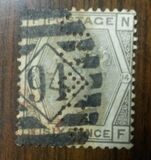 [Queen Victoria - Colored Control Numbers in Corners, प्रकार Y1]