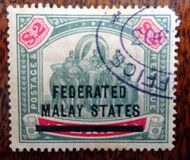 [Perak Postage Stamps Overprinted, type B3]