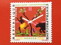 [Clock-faces from Central African HORCEN Factory, type JM]