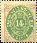 [Danish Postage Stamps - Value in "CENT", type B10]