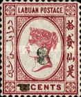 [Queen Victoria - No. 8 Surcharged, type B]
