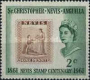 [The 100th Anniversary of the Nevis Stamp, tip AE]